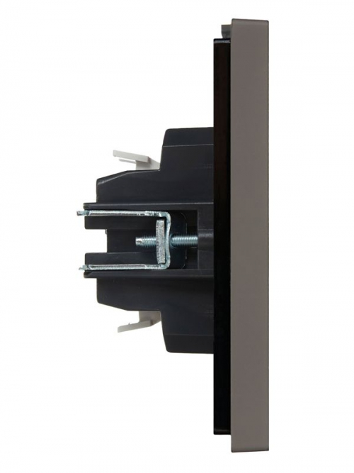 Выключатель 2-кл. СП FORTE&PIANO 10А FP306 с индикацией сер. IEK FP-V20-1-10-1-K03 FP-V20-1-10-1-K03