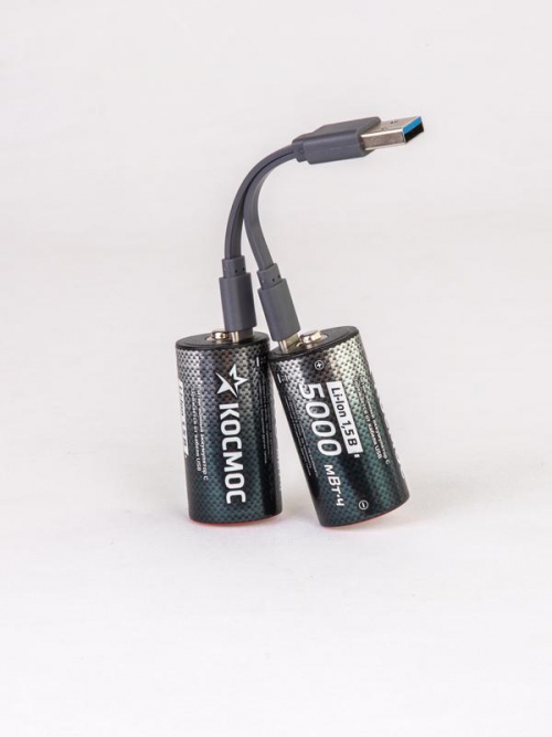 Аккумулятор C Li-ion 5000мАч (блист.2шт) КОСМОС KOCR14Li5000mWh2B KOCR14Li5000mWh2B