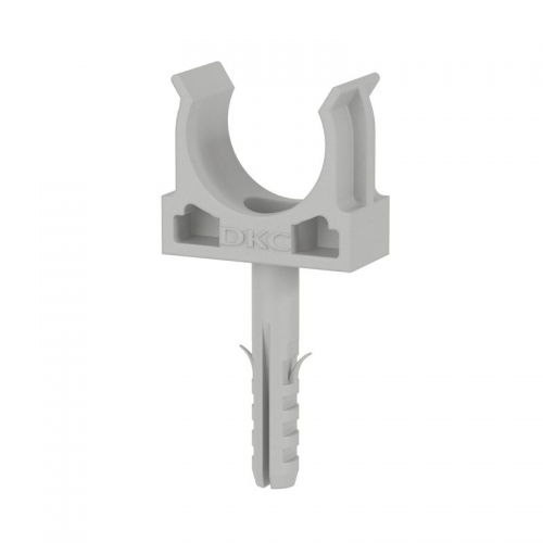 Держатель для труб (клипса) d20мм с защелкой и дюбелем (уп.5шт) DKC 51320R5 51320R5
