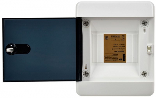 Корпус пластиковый ЩРН-П-4 IP41 черн. прозр. дверь UNION Compact IEK UIC-KP12-N-04-41-K01 UIC-KP12-N-04-41-K01