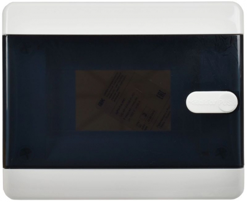 Корпус пластиковый ЩРН-П-6 IP41 черн. прозр. дверь UNION Compact IEK UIC-KP12-N-06-41-K01 UIC-KP12-N-06-41-K01