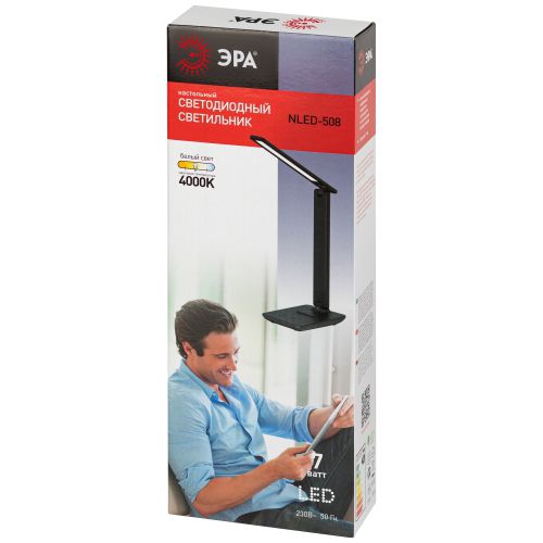 Светильник светодиодный NLED-508-7W-BK настольный черн. ЭРА Б0059152 Б0059152