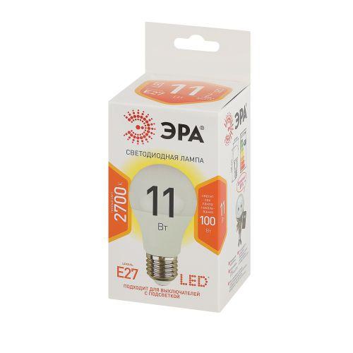 Лампа светодиодная A60-11w-827-E27 грушевидная 880лм Эра Б0030910 Б0030910