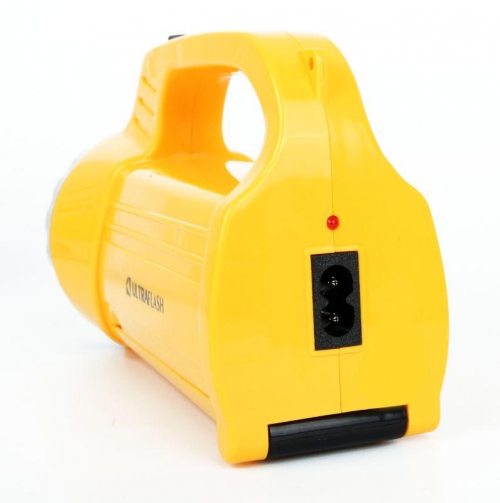 Фонарь аккумуляторный LED3819CSM 9LED + 12SMD 2 режима аккум. SLA 220В желт. Ultraflash 12102/12860 12860