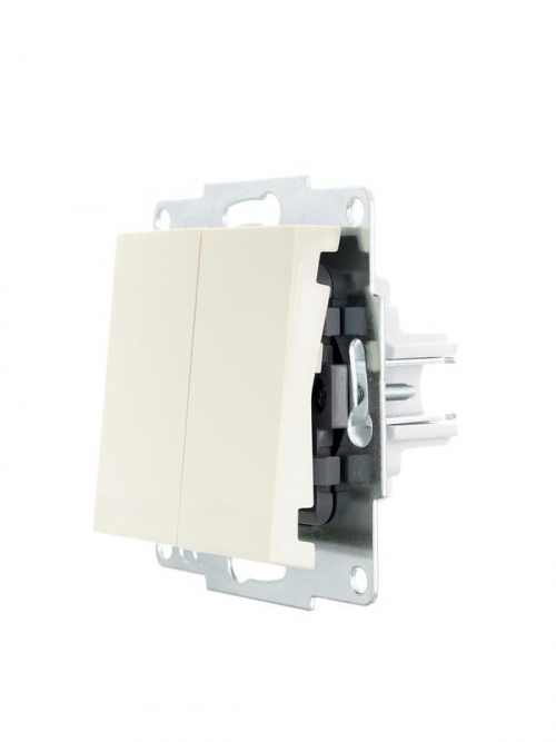 Выключатель 2-кл. СП Vesna механизм крем. LEZARD 742-0388-101 742-0388-101