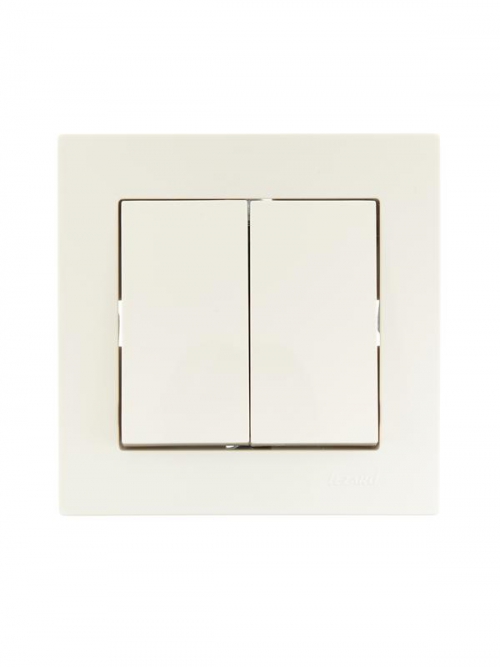 Выключатель 2-кл. СП Vesna механизм крем. LEZARD 742-0388-101 742-0388-101