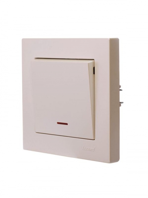 Выключатель 1-кл. СП Vesna с индикацией механизм крем. LEZARD 742-0388-111 742-0388-111