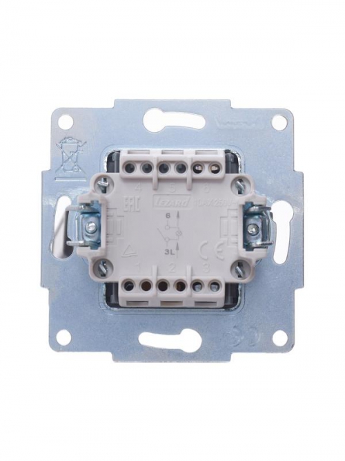 Выключатель 1-кл. СП Vesna с индикацией механизм крем. LEZARD 742-0388-111 742-0388-111