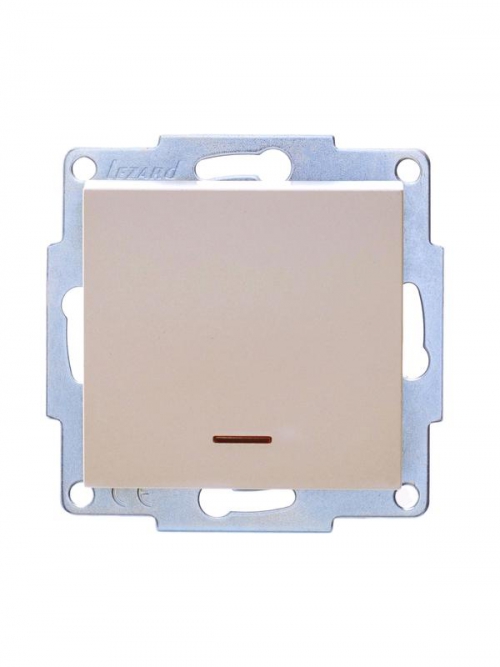 Выключатель 1-кл. СП Vesna с индикацией механизм крем. LEZARD 742-0388-111 742-0388-111