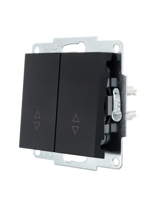 Переключатель проходной 2-кл. СП Vesna механизм черн. бархат LEZARD 742-4288-106 742-4288-106
