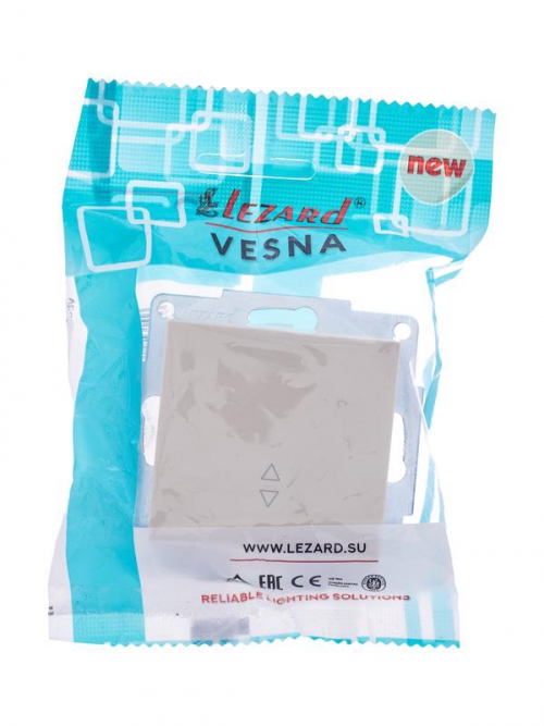 Переключатель проходной 1-кл. СП Vesna механизм крем. LEZARD 742-0388-105 742-0388-105
