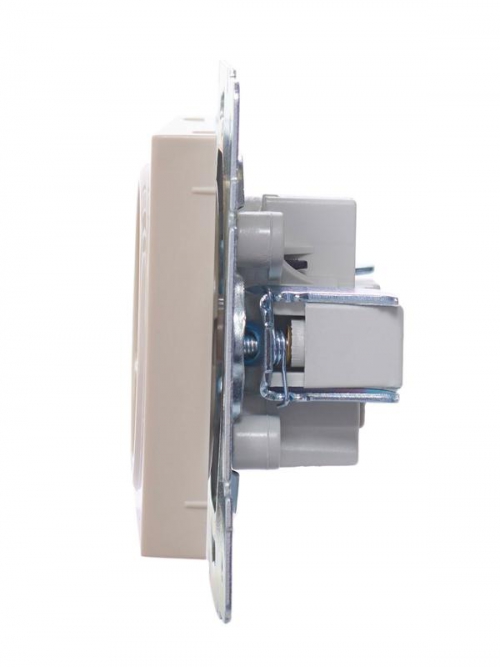 Розетка 1-м СП Vesna без заземл. ПБТ механизм крем. LEZARD 742-0388-121B 742-0388-121B