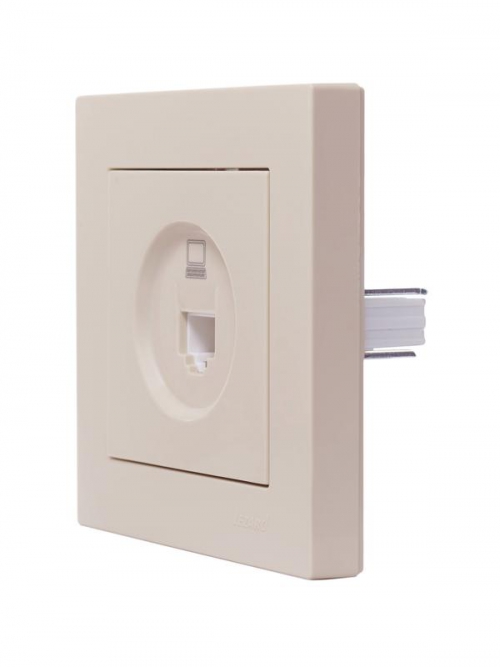 Розетка компьютерная 1-м СП Vesna механизм крем. LEZARD 742-0388-139 742-0388-139