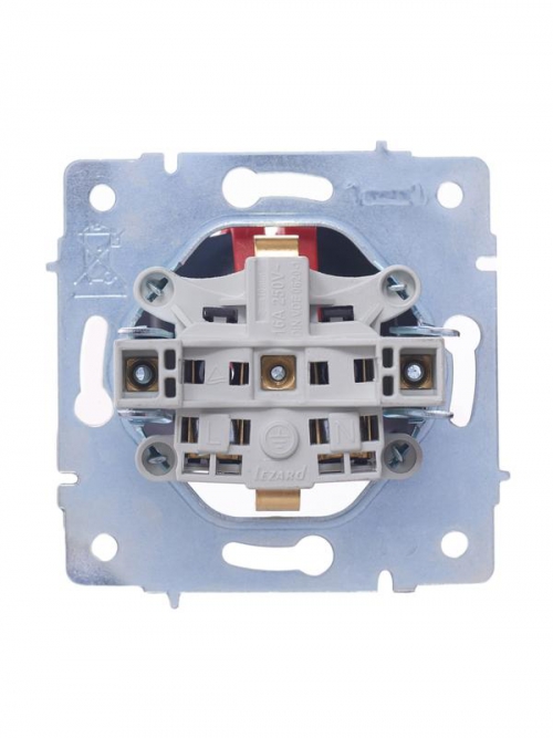 Розетка 1-м СП Vesna с заземл. ПБТ механизм крем. LEZARD 742-0388-122B 742-0388-122B