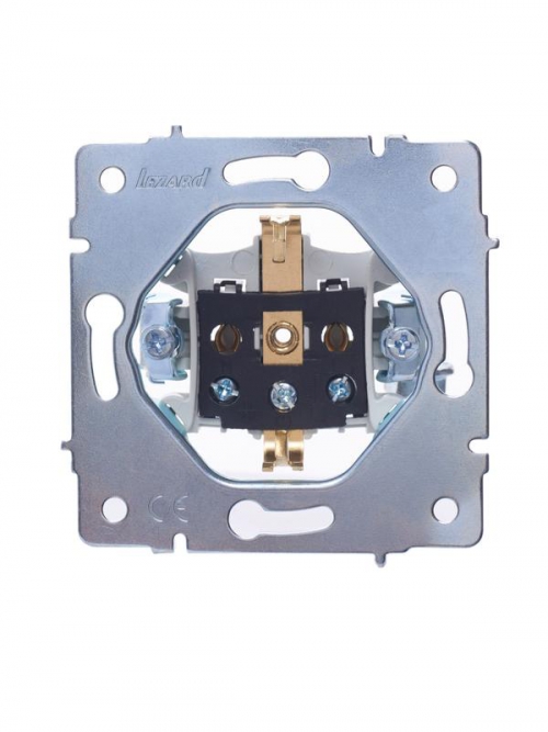 Розетка 1-м СП Vesna с заземл. ПБТ механизм крем. LEZARD 742-0388-122B 742-0388-122B