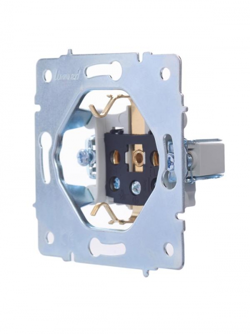 Розетка 1-м СП Vesna с заземл. ПБТ механизм крем. LEZARD 742-0388-122B 742-0388-122B