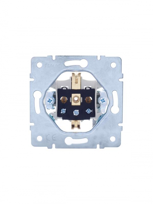 Розетка 1-м СП Vesna с заземл. защ. шторки ПБТ механизм крем. LEZARD 742-0388-124B 742-0388-124B