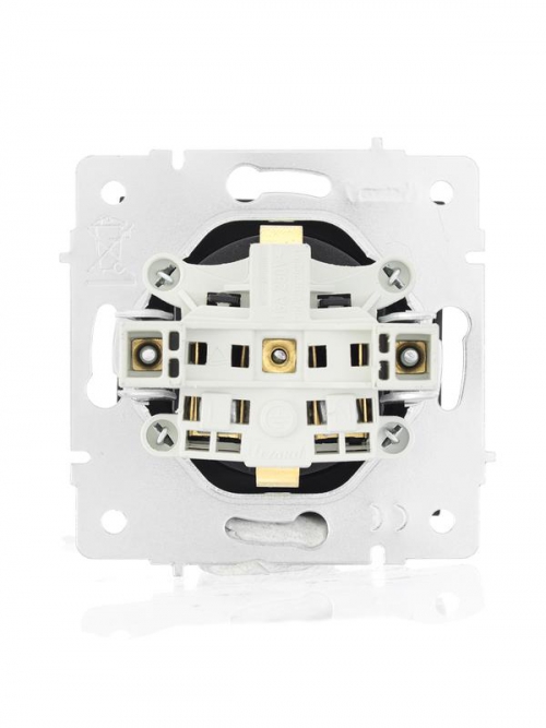 Розетка 1-м СП Vesna с заземл. защ. шторки ПБТ механизм черн. бархат LEZARD 742-4288-124B 742-4288-124B