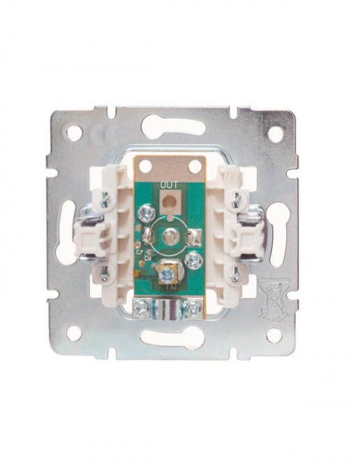 Розетка телевизионная оконечная TV 1-м СП Vesna механизм кремов. LEZARD 742-0388-130 742-0388-130