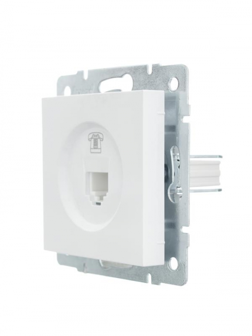 Розетка телефонная СП Vesna евро стандарт механизм бел. LEZARD 742-0288-137 742-0288-137