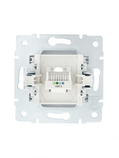 Розетка телефонная СП Vesna евро стандарт механизм бел. LEZARD 742-0288-137 742-0288-137