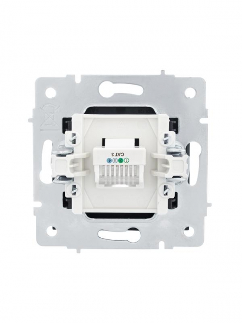 Розетка телефонная СП Vesna евро стандарт механизм черн. бархат LEZARD 742-4288-137 742-4288-137