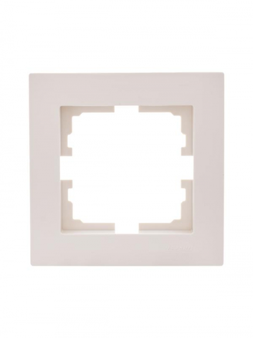 Рамка 1-местн. горизонт. VESNA кремов. LEZARD 742-0300-146 742-0300-146
