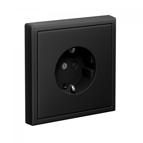 Розетка ArtGallery 16А с заземл. со шторками быстрозажим. клем. механизм карбон SE GAL001045S GAL001045S