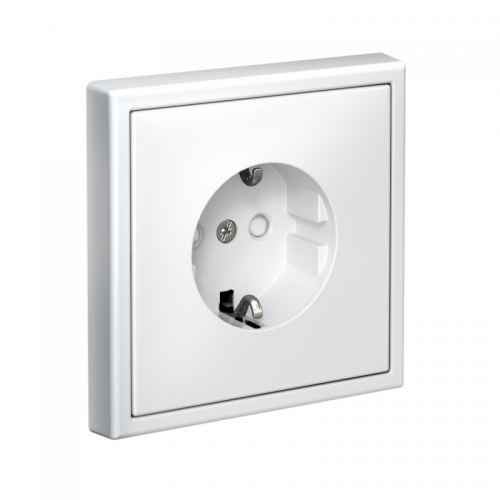 Розетка ArtGallery 16А с заземл. со шторками быстрозажим. клем. механизм бел. SE GAL000145S GAL000145S