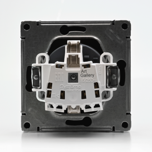 Розетка ArtGallery 16А с заземл. быстрозажим. клем. механизм грифель SE GAL000743S GAL000743S