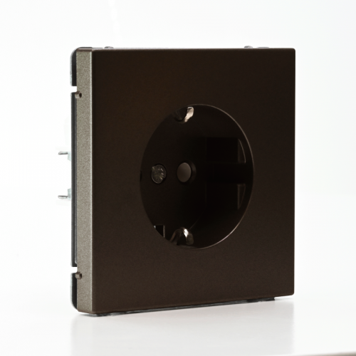 Розетка ArtGallery 16А с заземл. быстрозажим. клем. механизм мокко SE GAL000643S GAL000643S
