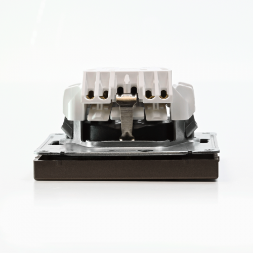 Розетка ArtGallery 16А с заземл. быстрозажим. клем. механизм мокко SE GAL000643S GAL000643S