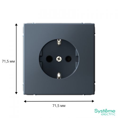 Розетка ArtGallery 16А с заземл. со шторками быстрозажим. клем. механизм грифель SE GAL000745S GAL000745S