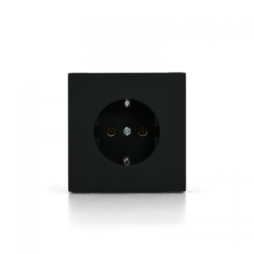 Розетка ArtGallery 16А с заземл. быстрозажим. клем. механизм карбон SE GAL001043S GAL001043S