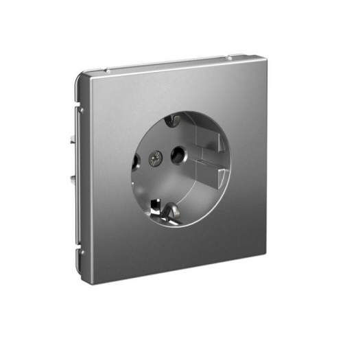 Розетка ArtGallery 16А с заземл. быстрозажим. клем. механизм сталь SE GAL000943S GAL000943S