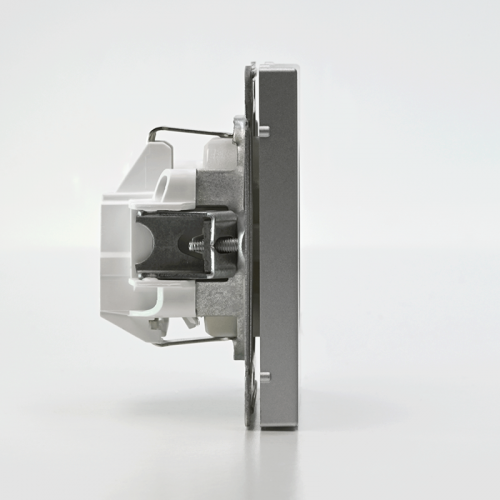 Розетка ArtGallery 16А с заземл. со шторками быстрозажим. клем. механизм алюм. SE GAL000345S GAL000345S