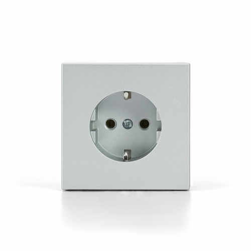 Розетка ArtGallery 16А с заземл. со шторками быстрозажим. клем. механизм алюм. SE GAL000345S GAL000345S