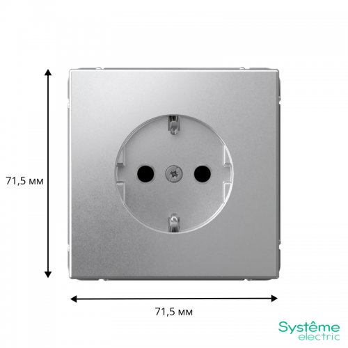 Розетка ArtGallery 16А с заземл. со шторками быстрозажим. клем. механизм алюм. SE GAL000345S GAL000345S