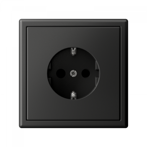 Розетка ArtGallery 16А с заземл. со шторками быстрозажим. клем. механизм базальт SE GAL001445S GAL001445S