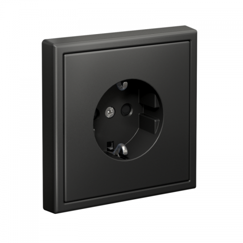 Розетка ArtGallery 16А с заземл. со шторками быстрозажим. клем. механизм базальт SE GAL001445S GAL001445S