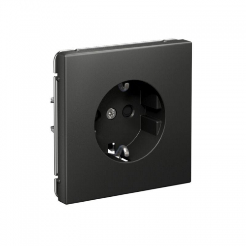 Розетка ArtGallery 16А с заземл. со шторками быстрозажим. клем. механизм базальт SE GAL001445S GAL001445S