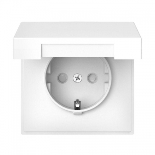 Розетка ArtGallery 16А IP20 с заземл. со шторками с крышкой быстрозажим. клем. механизм бел. SE GAL000146S GAL000146S