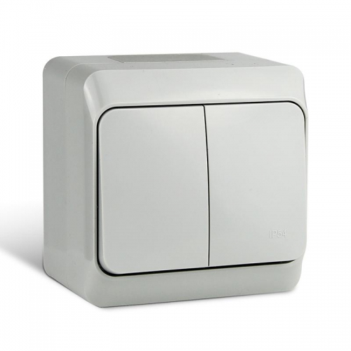 Выключатель 2-кл. ОП Nix 10А IP54 250В сер. TOKOV ELECTRIC TKE-NX-V2-C06-IP54 TKE-NX-V2-C06-IP54