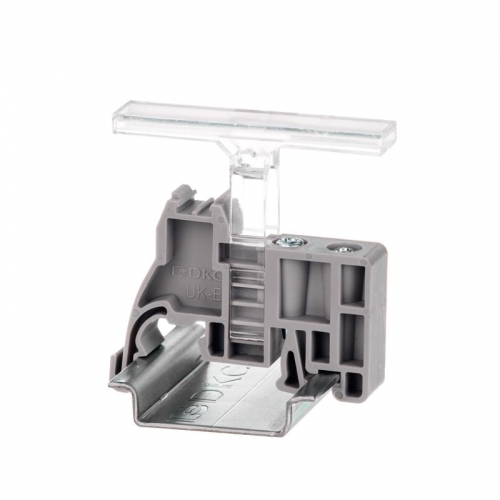 Фиксатор торцевой на рейку 35мм ширина 9.5мм DKC UK-E UK-E