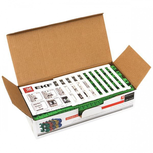 Колодка клеммная JXB-2.5/35 (25а) зел. EKF plc-jxb-2.5/35gn plc-jxb-2.5/35gn