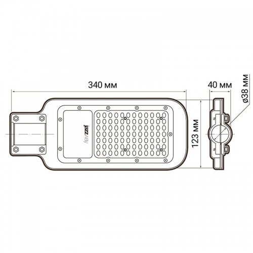 Светильник светодиодный PSL 07 30Вт 5000К IP65 AC180-260 уличный ДКУ Pro JazzWay 5041035 5041035