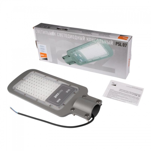 Светильник светодиодный PSL 07 80Вт 5000К IP65 AC180-260 уличный ДКУ Pro JazzWay 5041073 5041073