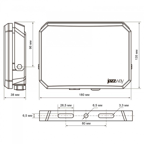 Прожектор светодиодный PFL-SA 100Вт 6500К IP65 OPAL СДО Pro JazzWay 5065932 5065932
