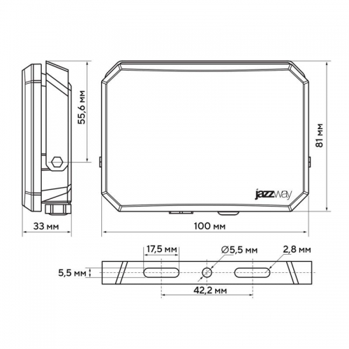 Прожектор светодиодный PFL-SA 30Вт OPAL 6500К IP65 СДО Pro JazzWay 5070325 5070325