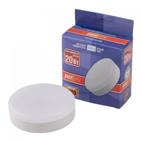 Лампа светодиодная PLED-GX53 20Вт 4000К нейтр. бел. GX53 JazzWay 5065314 5065314